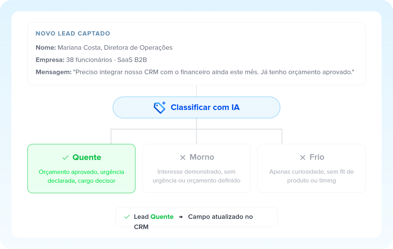 Ilustração do Classificação por IA sendo representado na Pluga