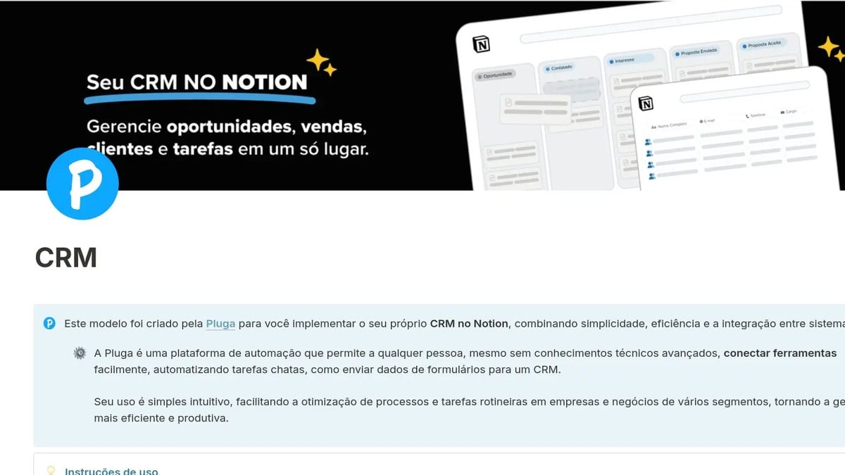 CRM no Notion