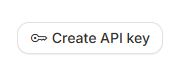 Botão Create API key na página de gerenciamento de chaves do Google AI Studio