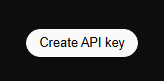 Botão Create API Key na tela de gerenciamento de chaves da xAI